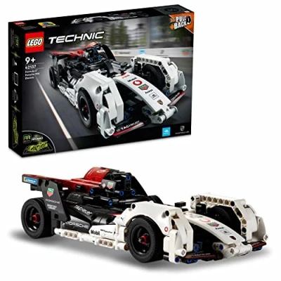 Image de LEGO 42137 Technic Formula E Porsche 99X Electric: Kit de Maquette Voiture Course Électrique, Cadeau Interactif avec Rétrofriction et Appli VR pour Enfants Adultes