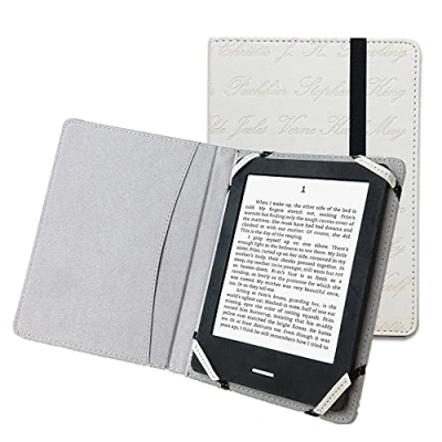Image de Enjoy Unique Housse Étui Universel 6 Pouces pour liseuse Kobo Kindle Sony Pocketook Tolino 6&quot; avec nom de l&#039;auteur