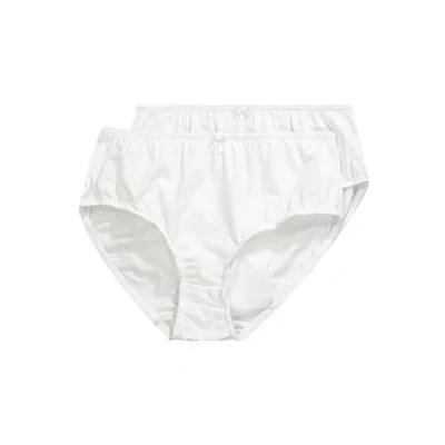Image de Ulla Popken Slip, 2er Pack Boxer, Blanc (Weiss 20), 48 50 Femme