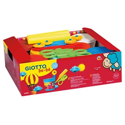 Image de GIOTTO be bè Super Modelling Dough Schoolpack 8 x 220g pâte à jouer + accesoires