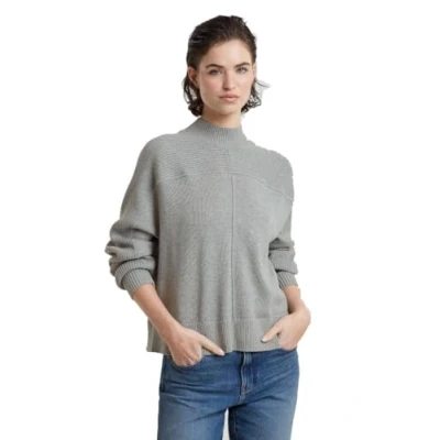 Image de G Star Femme Pull Boxy Mock, Multicolore (grey alloy htr D25218 D771 G902), L