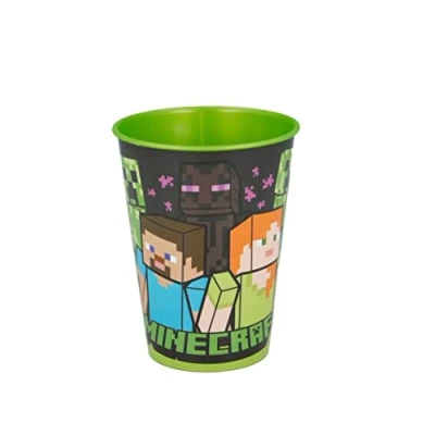 Image de GOBELET RÉUTILISABLE pour Enfants en Plastique sans BPA 260 ML Minecraft
