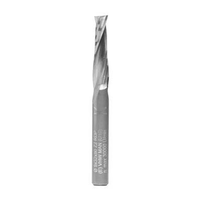 Image de ENT 10030 Fraise à rainurer hélicoïdale Carbure monobloc, Queue (S) 8 mm, Diamètre (D) NL 32 GL 80 mm