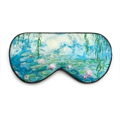 Image de townssilk masque de sommeil 100 % soie avec sangles réglables, confortable et super doux pour les yeux, aide au ultime, bandeau nénuphars