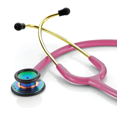 Image de ADC Adscope 603 Stéthoscope de cardiologie convertible Rouge framboise métallisé iridescent