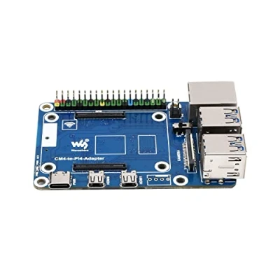 Image de Waveshare Compute Module 4 to Raspberry Pi B Board Adapter,Based on Reproduce The Original Appearance of 4B Board,Alternative Solution for