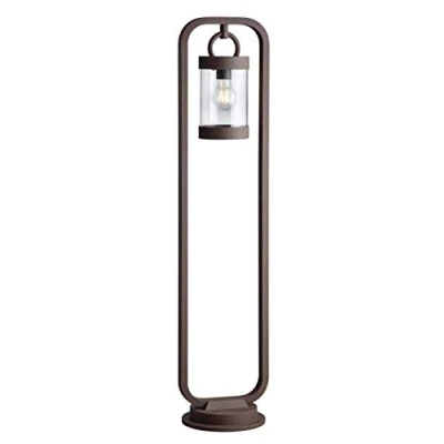 Image de Trio Leuchten Sambesi 404160124 Lampadaire d&#039;extérieur, en fonte d&#039;aluminium, couleur : rouille et acrylique transparent, avec culot :1 x E27
