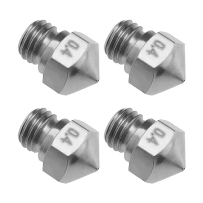 Image de Create idea 4pcs 0.4mm Imprimante 3D Plaqué Résistant à l&#039;usure MK10 M7 Filetage Buses en Acier Inoxydable Accessoires d&#039;imprimante pour 1.75mm Impression