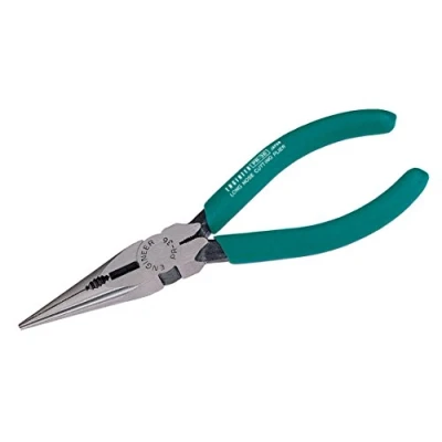 Image de multi function 160mm long nose pliers, gripping jaws, cutters &amp; wire stripper. Made in Japan. Engineer pr 36