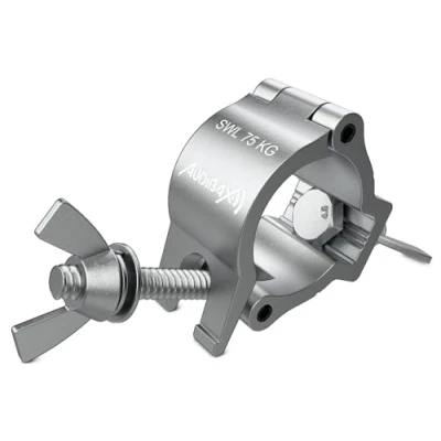 Image de Audibax ACP 354075S Clamp de Fixation d&#039;un Diamètre 35 à 40 mm Crochet avec Une Charge Maximale 75 kg Pince pour Éclairage Scène Tête Mobile