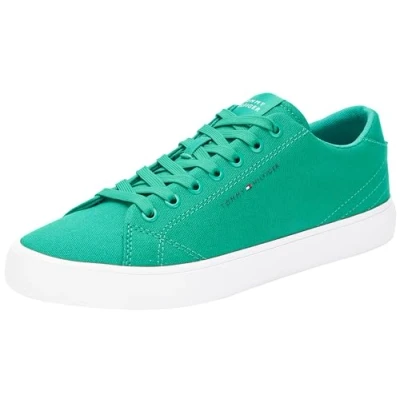 Image de Tommy Hilfiger Baskets Vulcanisées Homme Chaussures, Vert (Olympic Green), 42