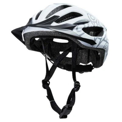 Image de O&#039;NEAL Casque de Vélo I VTT Dynamique avec Larges Trous d&#039;Aération Norme Sécurité EN1078 Enduro Helmet Q RL V.22 Homme et Femme Blanc Taille S