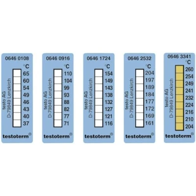 Image de testo testoterm Bandelette de mesure température 116 à 154 C