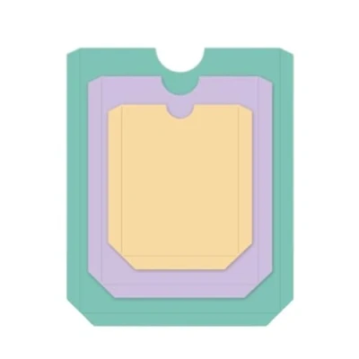 Image de Craftelier Set de matrices essentielles pour travaux manuels et Forme poches Dimensions approximatives des entre 6,9 x 8,6 cm 11,7 14,4