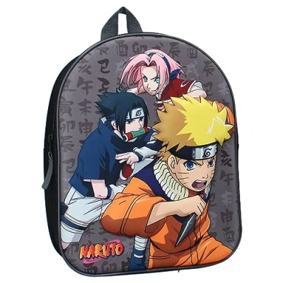 Image de Vadobag Sac à dos 3D 135 4069 NARUTO SASUKE SAKURA Ninja en formation pour enfants école maternelle Multicolore dimensions 32 x 26 11 cm, multicolore, taille unique