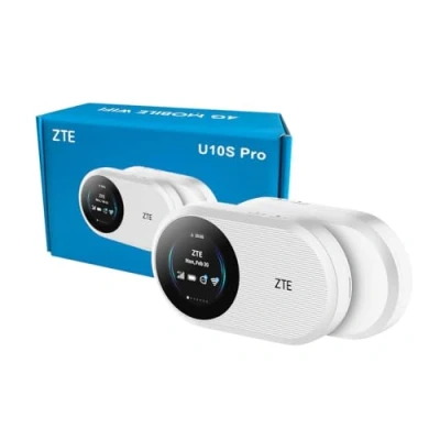 Image de ZTE U10S Pro White 4G+LTE Mobile Wi Fi 6, portable débloqué à faible coût, connecte 32 appareils, 3000 mAh 10 heures d&#039;autonomie, se déplace sur tous les réseaux mondiaux, aucune configuration