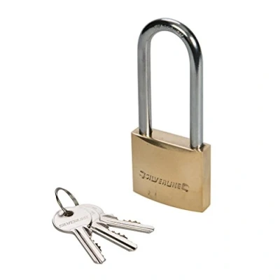 Image de Silverline MSS03L Cadenas en laiton à anse longue 40 mm