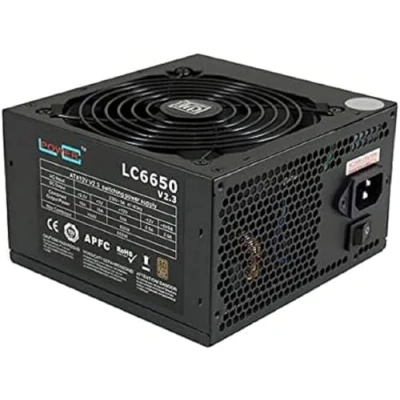 Image de LC Power LC6650 V2.3 unité d&#039;alimentation d&#039;énergie 650 W 20+4 pin ATX Noir