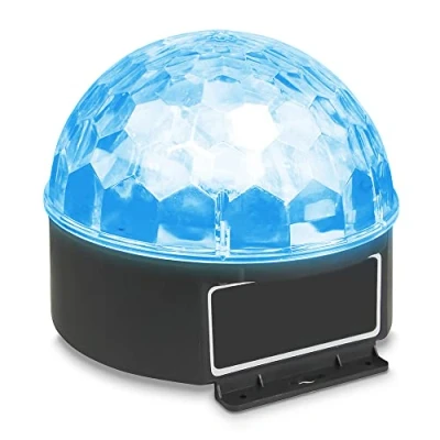 Image de Max Magic Jelly DJ Ball 6 x 1W LEDS, 82 Faisceaux, Stroboscope Réglable, Forte Puissance Éclairante, Faible Consommation, Idéal pour des Spectacles Multicolores