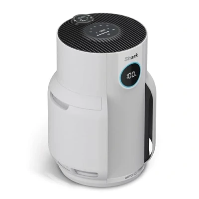 Image de Shark NeverChange jusqu&#039;à 5 ans Purificateur d&#039;air, Filtre HEPA ans, Couverture 60m², Capture 99,97% des Allergènes, Mode Automatique,Silencieux, Affichage LED, pour Maison et Chambre, Blanc HP150EU