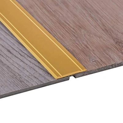 Image de Gedotec Seuil de Porte Barre Autocollant SUPER PLAT (L x l H) 2000 mm 30 1,75 1 Pièce Profil Transition Sol Aluminium Laiton Anodisé Profilé Compensation Baguette finition