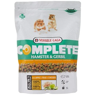 Image de Versele Laga Complete Hamster &amp; Gerbil 500 g Aliment Complet pour Hamsters et gerbilles avec des granulés Tout en Un Riches protéines Plus d&#039;énergie de vitalité