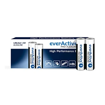 Image de everActive Lot de 200 Piles AA Pro alcaline Mignon LR6 R6 1,5 V
