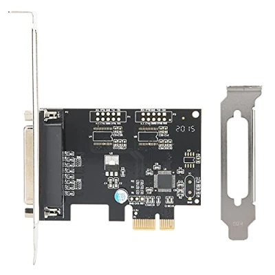 Image de ASHATA Carte de Port parallèle PCIE, PCIE vers d&#039;impression LPT Adaptateur d&#039;imprimante PCI E DB25, DB25 d&#039;extension