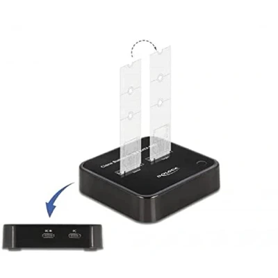 Image de DeLOCK Station d&#039;accueil M.2 pour SSD SATA avec Fonction Clone