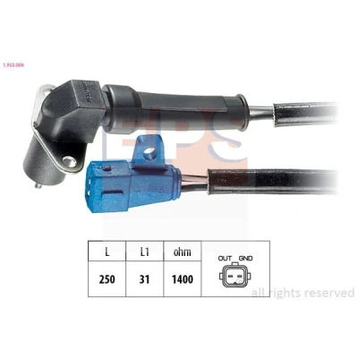Image de Capteur d&#039;angle, vilebrequin EPS 1.953.006
