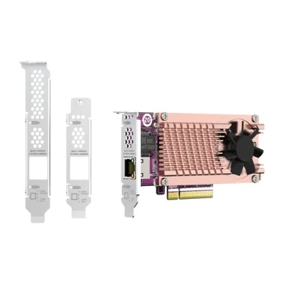 Image de QNAP ACCS &amp; Spare Parts 2XPCIE2280 M.2SSD SL PCIEGEN3X8 1X AQC113C 10GBE NBASE T Port