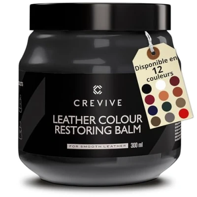 Image de CREVIVE Kit de Réparation pour cuir Gris 300 ml Entretien du Canapé Siège auto