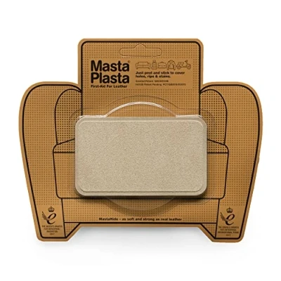 Image de MastaPlasta Patch Autocollant pour la Réparation du Cuir Suédé. Choisissez Couleur/Taille. Premiers Secours canapés, sièges de Voiture, Sacs à Main, Vestes
