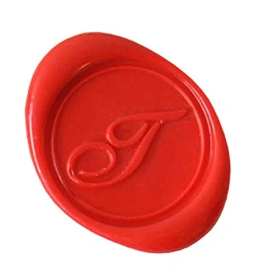 Image de Jacques Herbin 40320T Une pastille en laiton pour cire à cacheter, alphabet anglais, lettre T