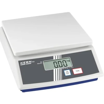 Image de Kern Balance de table FCE 30K10N modèle N, capacité pesée 30 kg, lisibilité 10 g, reproductibilité plateau 252 mm x 228 12,5 mm.
