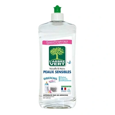 Image de L&#039;Arbre Vert Liquide Vaisselle et Mains Peaux Sensibles pour Biberons Aussi, 750ml
