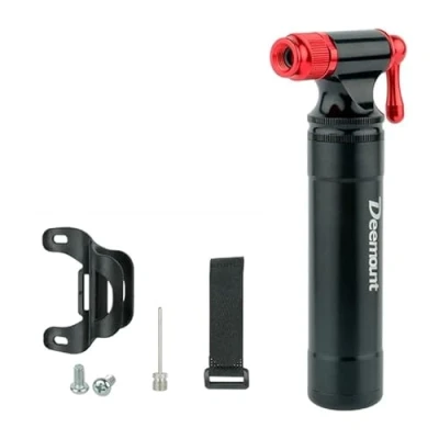 Image de Pompe À Co2 Portable en D&#039;aluminium Vélo gonfleur pour Schrader Presta Adaptateur Sécurité Automatique Mini Main Pneus