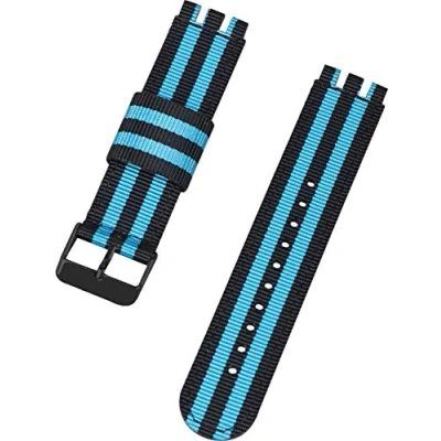 Image de Shieranlee Compatible avec Swatch Bracelet(17mm 19mm 20mm 22mm),Montre Connectée Bande de Remplacement Ajustable