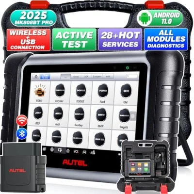 Image de Autel MaxiCOM MK808BT Pro: Android 11, 2024 Mis à Niveau MK808BT/ MK808S/ MK808/ MaxiCheck MX808, Outil Analyse Contrôle Bidirectionnel, Tests Actifs