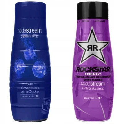 Image de Coffret Sirop Sodastream Cola Zero et Rockstar Guava 440 ml