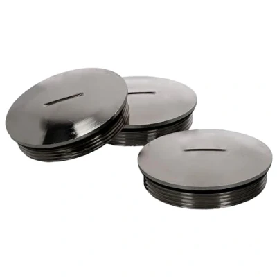 Image de Kalitec D4516210 PG16 Lot de 3 bouchons d&#039;obturation ronds en laiton Diamètre : 24 mm Anti poussière et étanches IP68