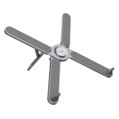 Image de Support Ordinateur Portable TRUST Macy Ergonomique Pliable Aluminium 17.3 Pouces