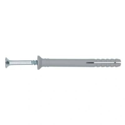 Image de INDEX Fixing Systems TCCA08100 Bouchon à clous en polyamide 6.6, pré assemblé avec vis harpon. Taco tête fraisée, 8 x 120 mm, diámetro de mm