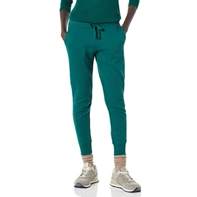 Image de Amazon Essentials Pantalon De Jogging À Revers en Polaire (Disponible Grande Taille) Femme, Vert Olive, XL