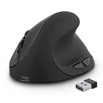 Image de TNB ERGO LINE Mini souris sans fil ergonomique verticale et rechargeable noir