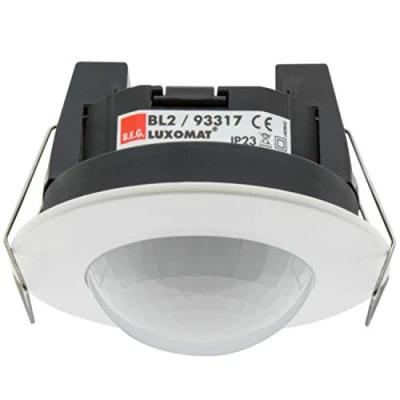 Image de Beg Bruck BL2 FT Détecteur de Mouvement pour Plafond d&#039;intérieur avec Zone détection à 360, 8 x 6,3 cm, Blanc (référence : 93317)