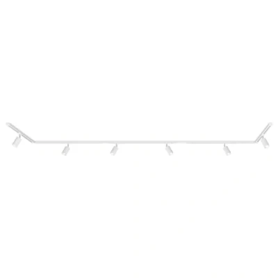 Image de BRILONER système de rail set complet, 6x GU10 spots orientables, forme U/Z, d&#039;éclairage pour plafond, spots, lampe plafonnier, spotlight, 4,5m, blanc
