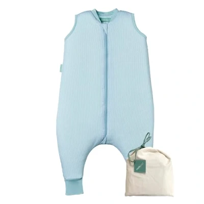 Image de molis&amp;co Gigoteuse pour bébé avec Pieds Tog 2.5 Turbulette Hiver Bébé, Fille Garçon 100% Coton (certifiée Oeko TEX) Blue Surf (1 année)