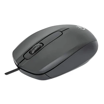 Image de Souris Optique Filaire MANHATTAN Confort II 1000Dpi Ambidextre USB A