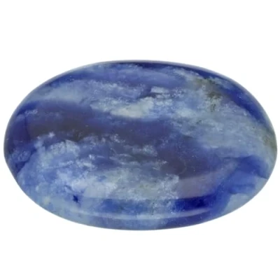 Image de Pierre à disque sodalite de poche agréable au toucher Pierres précieuses qualité supérieure Source vie Plus
